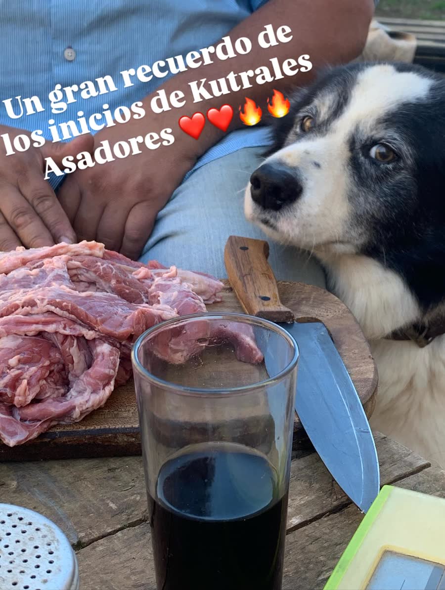 Carne fresca preparada para el asado